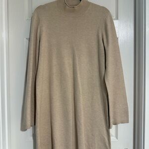 Vineyard Vines Tan Long Sleeve Dress